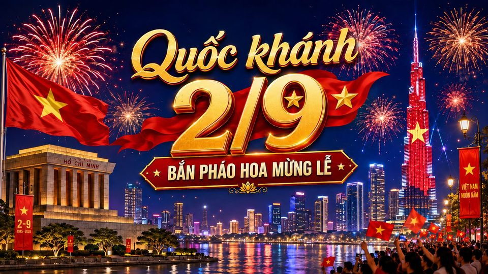 Quốc khánh 2/9: Bắn pháo hoa mừng lễ