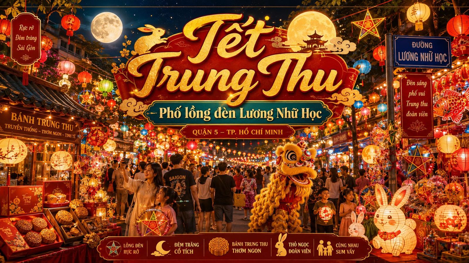 Tết Trung Thu & Phố lồng đèn Lương Nhữ Học